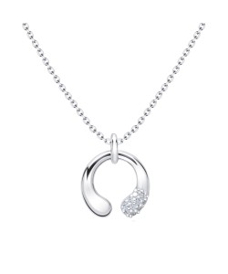 Unique Style With Crystal Silver Necklace SPE-4861